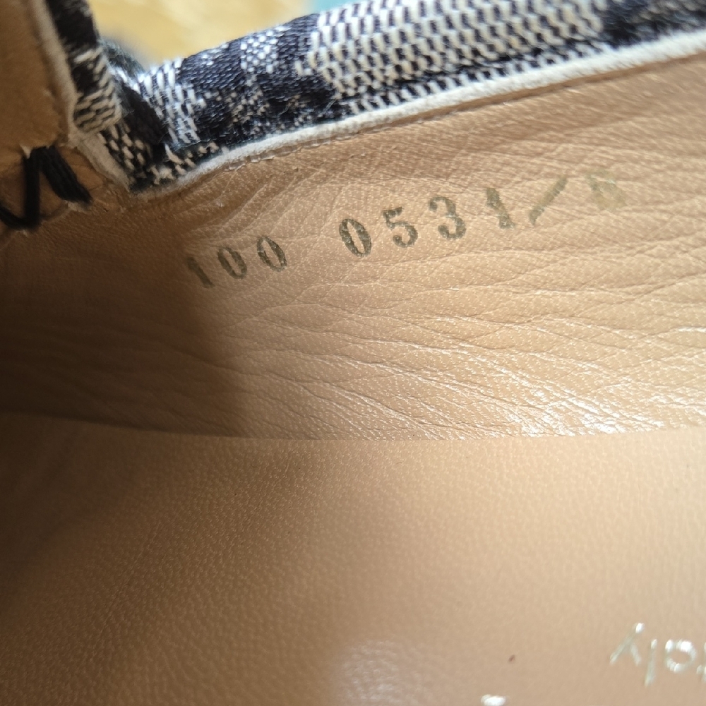 Gucci Gray and Black Monogram Loafers - Picture 4 of 17